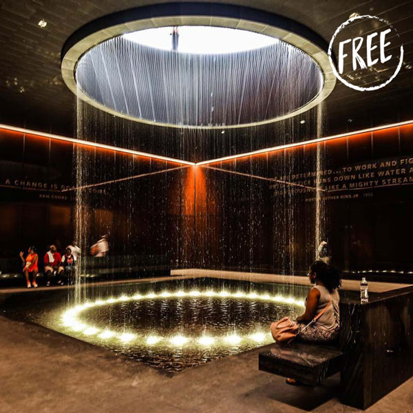 Free African American History and Culture Experiences in Washington, DC - Contemplative Court inside the Smithsonian National Museum of African American History and Culture